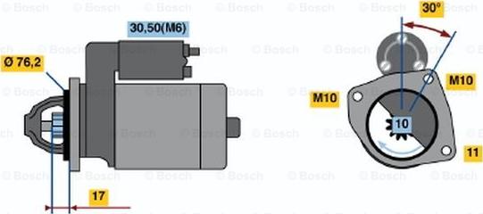 BOSCH 0 001 107 016 - Başlanğıc furqanavto.az