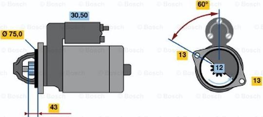 BOSCH 0 001 107 080 - Başlanğıc furqanavto.az