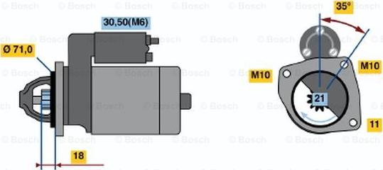 BOSCH 0 001 107 082 - Başlanğıc furqanavto.az