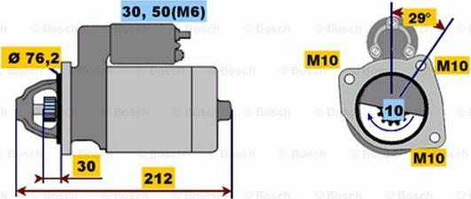 BOSCH 0 001 107 087 - Başlanğıc furqanavto.az