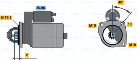 BOSCH 0 001 107 076 - Başlanğıc furqanavto.az