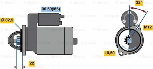 BOSCH 0 001 107 112 - Başlanğıc furqanavto.az