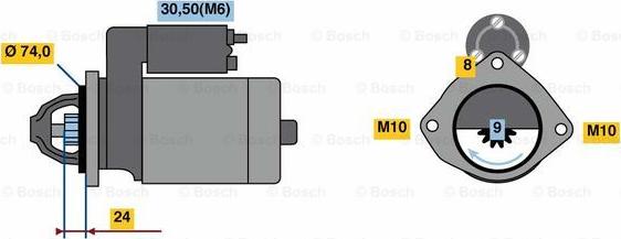 BOSCH 0 001 115 040 - Başlanğıc furqanavto.az