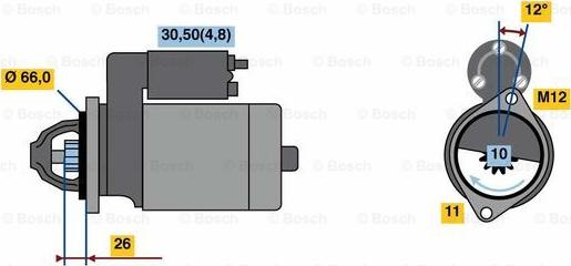 BOSCH 0 001 115 084 - Başlanğıc furqanavto.az