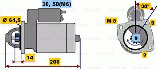 BOSCH 0 001 116 005 - Başlanğıc furqanavto.az