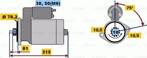 BOSCH 0 001 110 059 - Başlanğıc furqanavto.az