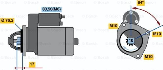 BOSCH 0 001 110 065 - Başlanğıc furqanavto.az