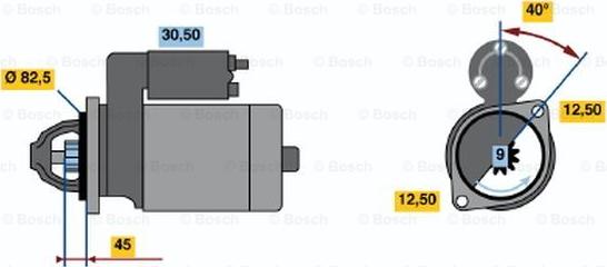 BOSCH 0 001 110 009 - Başlanğıc furqanavto.az