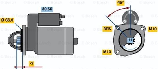 BOSCH 0 001 110 017 - Başlanğıc furqanavto.az