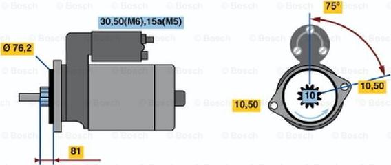 BOSCH 0 001 110 081 - Başlanğıc furqanavto.az