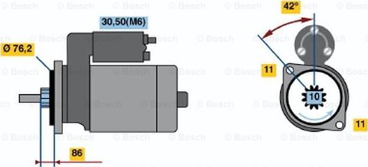 BOSCH 0 001 110 073 - Başlanğıc furqanavto.az