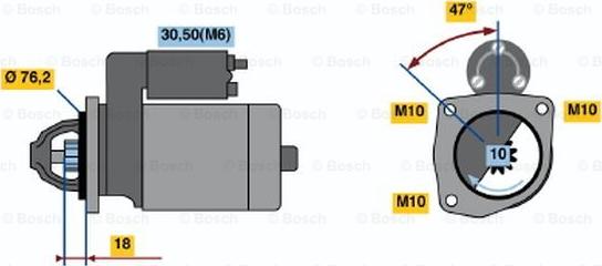 BOSCH 0 001 110 104 - Başlanğıc furqanavto.az