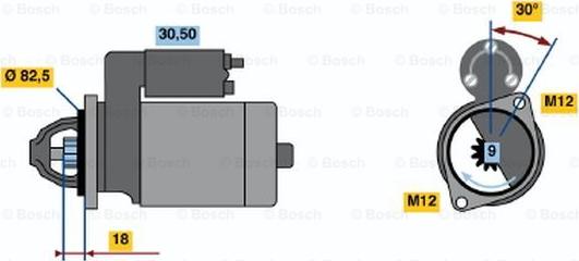 BOSCH 0 001 110 122 - Başlanğıc furqanavto.az