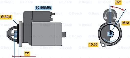 BOSCH 0 001 110 115 - Başlanğıc furqanavto.az