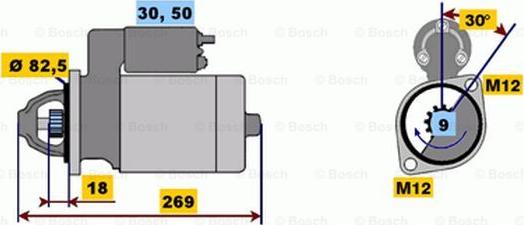 BOSCH 0 001 110 126 - Başlanğıc furqanavto.az