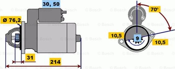 BOSCH 0 001 113 004 - Başlanğıc furqanavto.az