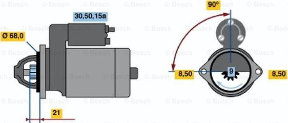 BOSCH 0 001 112 008 - Başlanğıc furqanavto.az