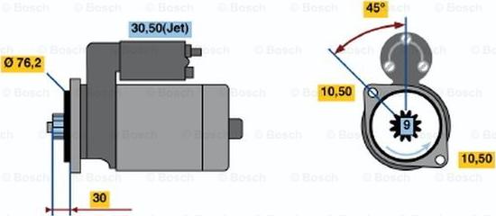 BOSCH 0 001 124 013 - Başlanğıc furqanavto.az