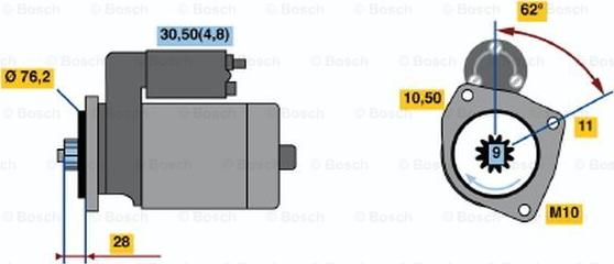 BOSCH 0 001 125 519 - Başlanğıc furqanavto.az