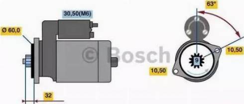 BOSCH 0 001 125 613 - Başlanğıc furqanavto.az