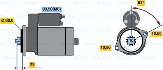 BOSCH 0 001 125 059 - Başlanğıc furqanavto.az