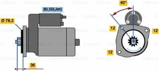 BOSCH 0 001 125 035 - Başlanğıc furqanavto.az