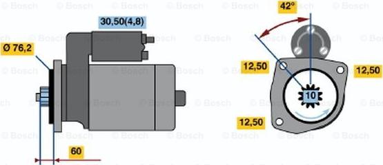 BOSCH 0 001 120 410 - Başlanğıc furqanavto.az