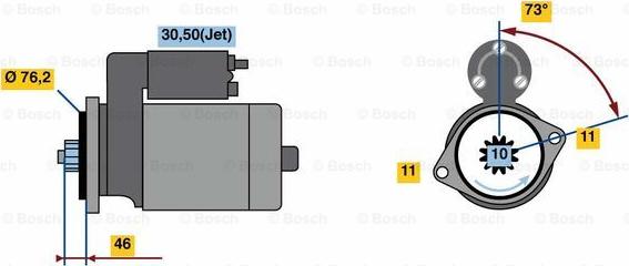 BOSCH 0 001 121 412 - Başlanğıc furqanavto.az