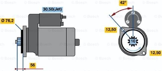 BOSCH 0 001 121 009 - Başlanğıc furqanavto.az