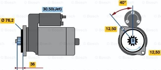 BOSCH 0 001 121 006 - Başlanğıc furqanavto.az