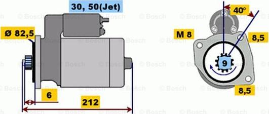 BOSCH 0 001 121 001 - Başlanğıc furqanavto.az