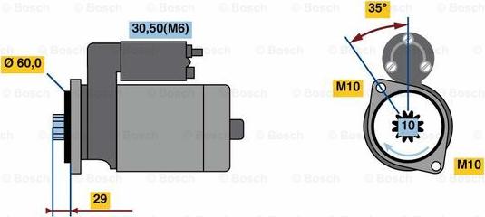 BOSCH 0 001 122 201 - Başlanğıc furqanavto.az