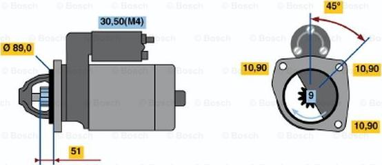 BOSCH 0 001 369 007 - Başlanğıc furqanavto.az