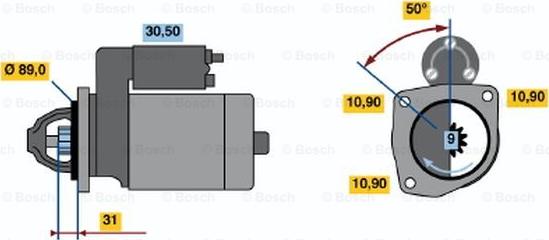 BOSCH 0 986 012 700 - Başlanğıc furqanavto.az