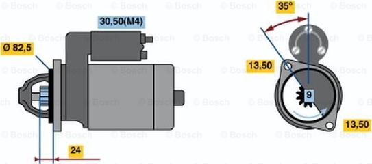 BOSCH 0 001 366 005 - Başlanğıc furqanavto.az