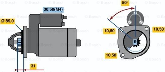 BOSCH 0 001 368 088 - Başlanğıc furqanavto.az