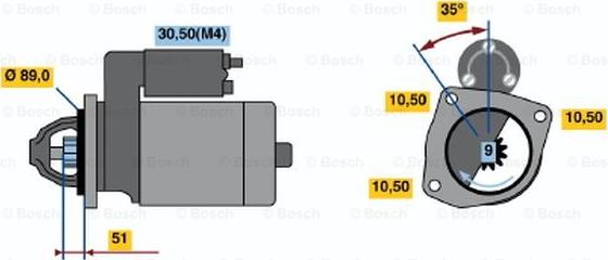 BOSCH 0 001 368 030 - Başlanğıc furqanavto.az