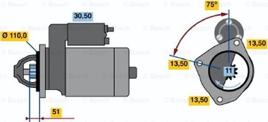 BOSCH 0 001 368 313 - Başlanğıc furqanavto.az