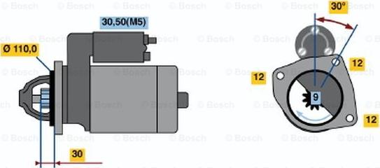 BOSCH 0 001 363 122 - Başlanğıc furqanavto.az