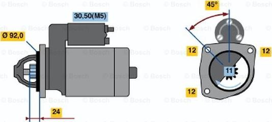 BOSCH 0 001 362 090 - Başlanğıc furqanavto.az