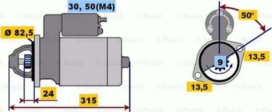 BOSCH 0 001 362 058 - Başlanğıc furqanavto.az