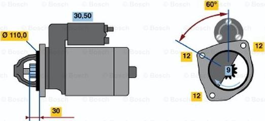 BOSCH 0 001 362 039 - Başlanğıc furqanavto.az