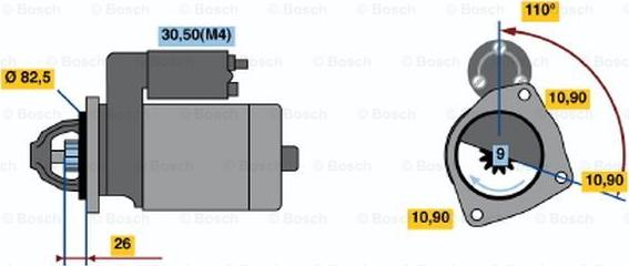 BOSCH 0 001 362 705 - Başlanğıc furqanavto.az