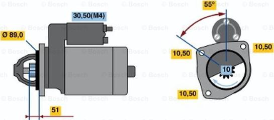 BOSCH 0 001 367 054 - Başlanğıc furqanavto.az