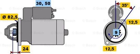 BOSCH 0 001 367 005 - Başlanğıc furqanavto.az