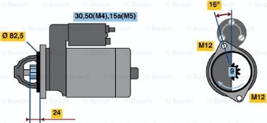 BOSCH 0 001 314 041 - Başlanğıc furqanavto.az