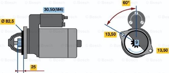 BOSCH 0 001 314 017 - Başlanğıc furqanavto.az