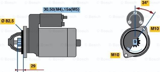 BOSCH 0 001 314 027 - Başlanğıc furqanavto.az