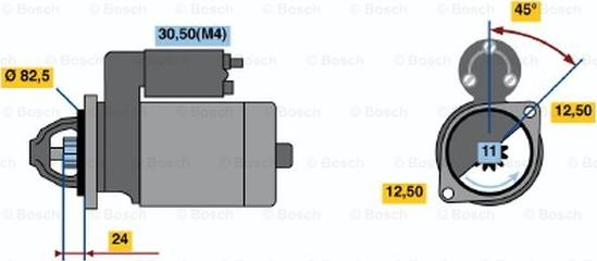 BOSCH 0 001 315 002 - Başlanğıc furqanavto.az