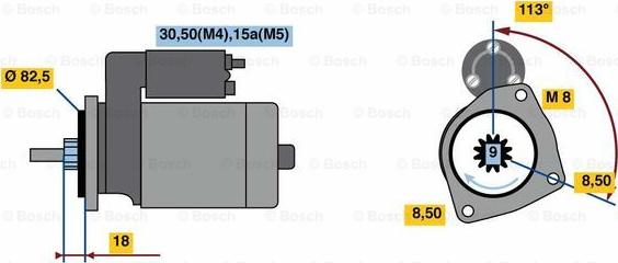 BOSCH 0 001 316 001 - Başlanğıc furqanavto.az